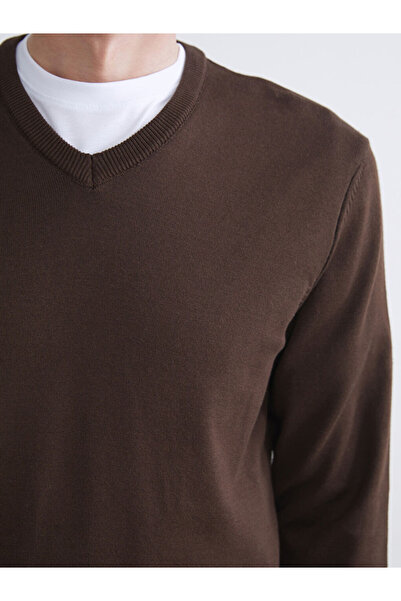 LC Waikiki Блестящи избори от Shining Store | Мъжки плетен пуловер с V-образно деколте