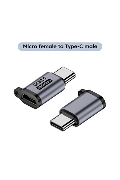 Choice Micro To Type C Micro USB To USB C Fast Charging Adapter 480Mbps Mini USB To USBC Converter Type C T