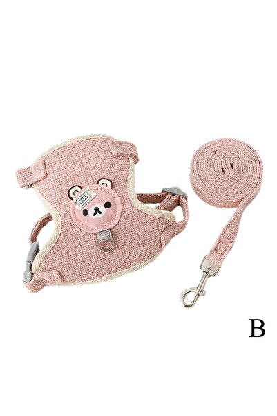 Choice S B Cat Dog Harness مع حزام قابل للتعديل وسترة شبكية قابلة للتعديل ومر...