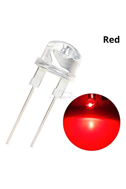 Choice 50 قطعة حمراء 50/500 قطعة 8 مم قبعة قش 0.5 وات أبيض أحمر دافئ أصفر أزر...