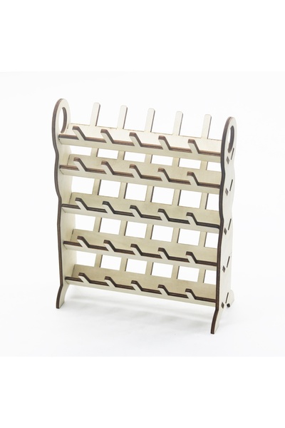 Choice 1 قطعة 1 قطعة حامل خيوط خشبي قابل للفصل 50 بكرة خيوط خياطة وتطريز منظم...