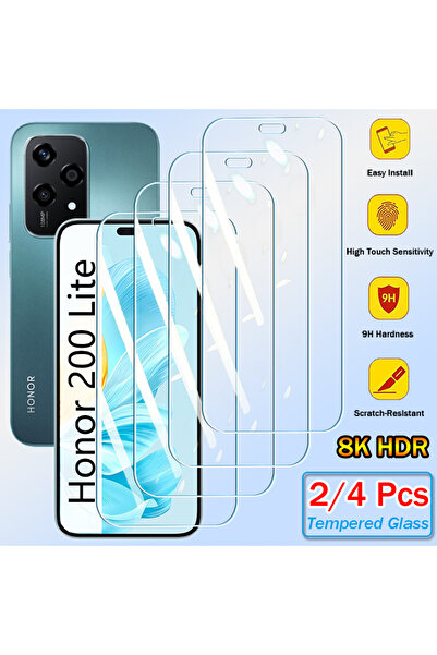 Choice 4 قطع زجاج Honor 200 Lite 2/4 قطع زجاج مقوى لهاتف Honor 200 Lite غطاء ...