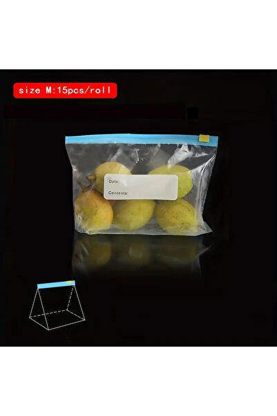 Choice1 حقيبة تخزين بسحاب، 15 قطعة، 20/15/10 قطع، حقيبة محكمة الإغلاق للفريزر...