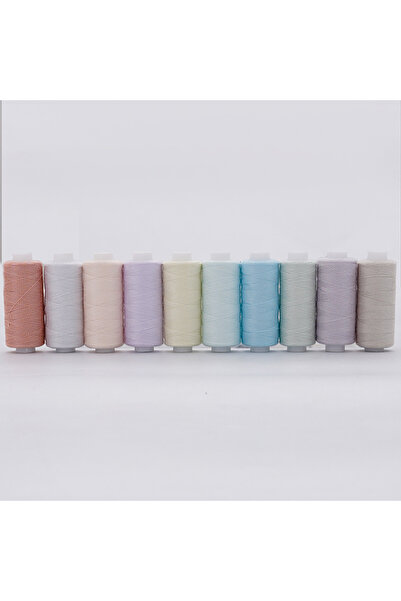 Choice مجموعة 6 10 لفات / مجموعة خيوط خياطة بوليستر 402 للاستخدام اليدوي والم...