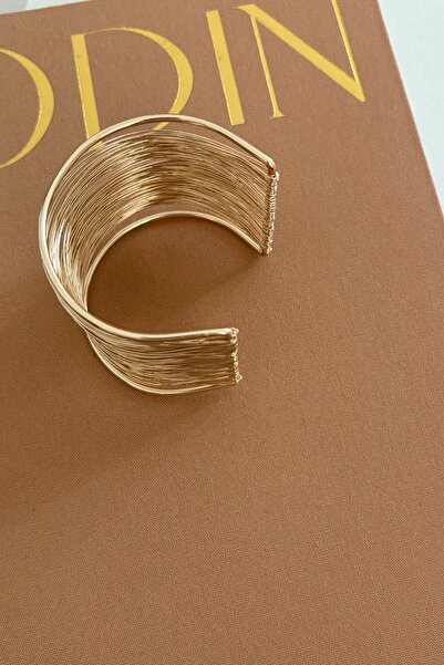 Lavian Accessories Gold Çelik Tel Kelepçe