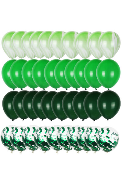 Choice مجموعة من 40 قطعة مقاس 10 بوصات - مجموعة من 40 قطعة من البالونات الخضر...