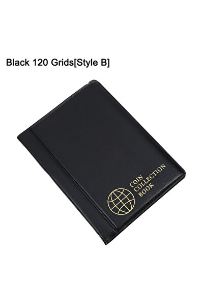Choice حامل ألبوم عملات معدنية أسود 120 شبكة ديكور منزلي 120/150/240 جيب منظم...