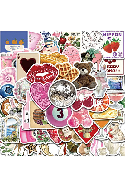 Choice ملصقات Pinterest متعددة الألوان 50 قطعة/عبوة ملصقات عصرية Harajuku للك...