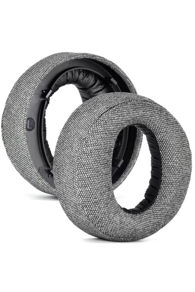 Choice وسادات أذن رمادية من القماش لسماعات الرأس اللاسلكية Pulse 3D من سوني بلاي ستيشن PS5 لاستبدال وسادات الأذن