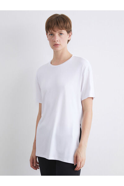 LC Waikiki Tricou sport alb pentru femei cu decolteu