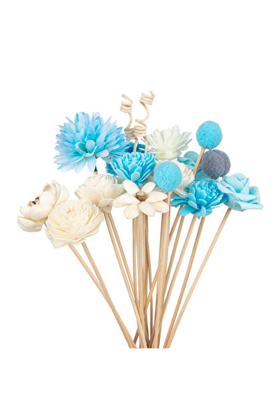 Choice TT2310543 NEW 20PCS Blue Series Flower Rattan Sticks Fireless Fragrances Reed Diffuser Stick Diy Orn