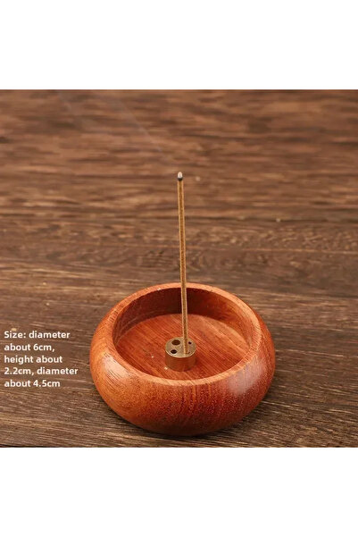 Choice اللون 1 مبخرة خشبية صلبة حامل أعواد البخور موقد بخور دائري صغير بخور د...