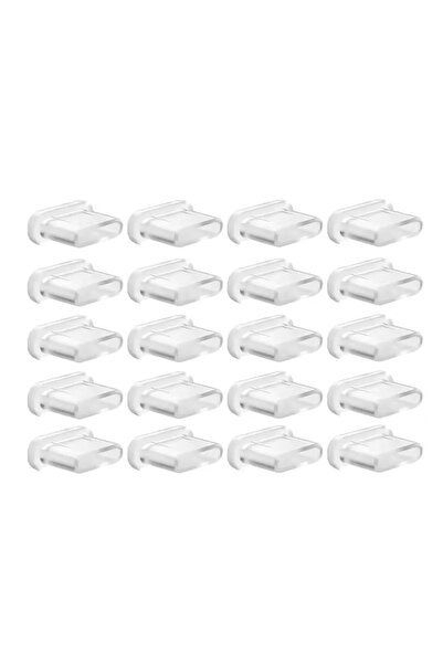 Choice غطاء واقي من الغبار من السيليكون Clear-20X من النوع C لحماية منفذ الشح...