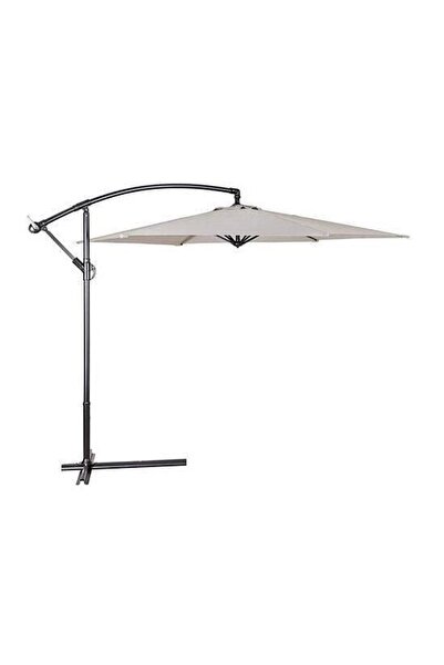 Strend Pro Umbrelă de grădină/terasă, articulație în formă de banană, negru, 300 cm, Demi