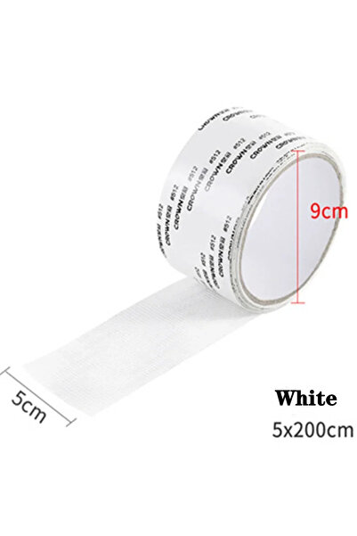 Choice شريط أبيض لشاشة النافذة، إصلاح شاشة مضادة للبعوض، دعم ستارة الباب، رقع...