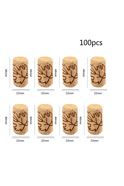 Choice 100 قطعة 2244 مم زهرة سدادات نبيذ فارغة سدادات نبيذ مستقيمة قابلة لإعا...