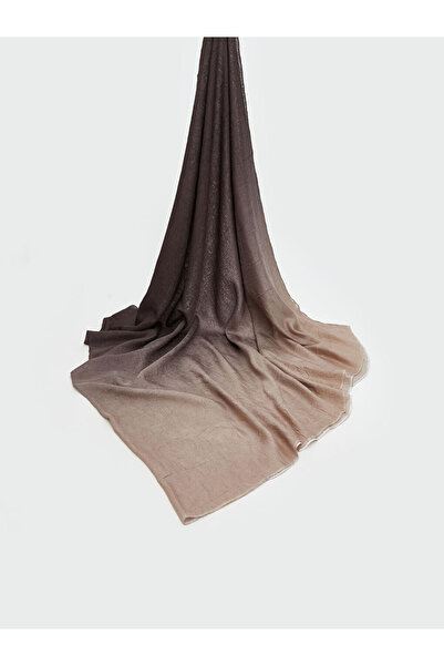 LC Waikiki شال نسائي من الفوال البني الأساسي