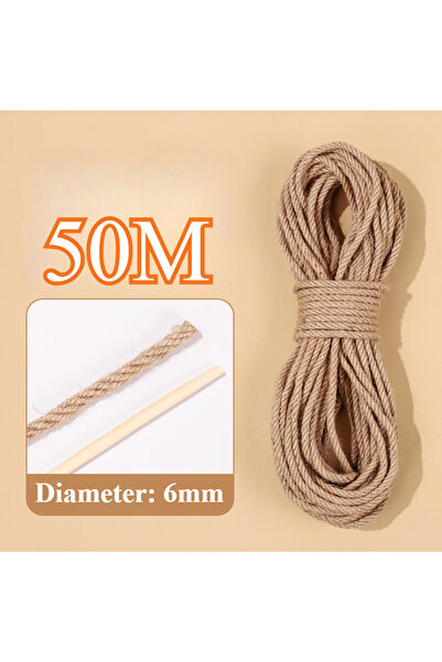 Choice 6mm-50M 20M/50M Cat DIY Sisal Rope Cat Climbing Grinding Frame Special Cotton Rope Resistant Grindin