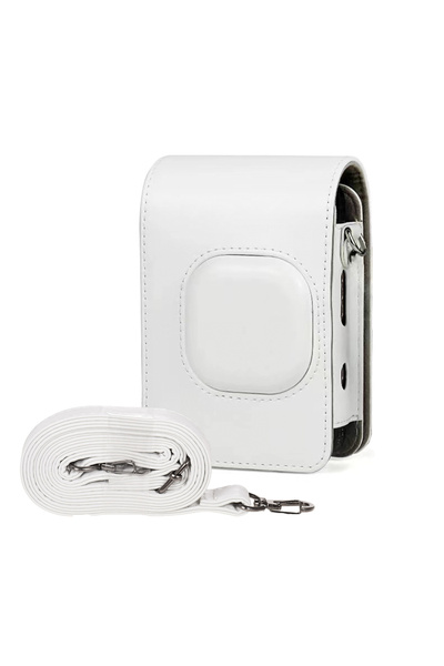 Choice حقيبة كاميرا فورية صغيرة الحجم من الجلد PU مع حزام كتف متوافقة مع Fuji...