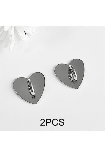 Choice 2 قطعة يين القلب 2/3/4 قطعة معدنية القمر النجم هاتف سحر صاحب الذاتية اللاصقة الهاتف المحمول حالة الإصبع R