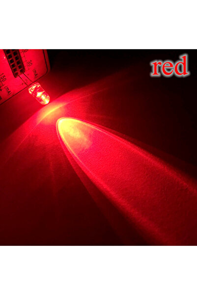 Choice أحمر 100 قطعة F5 5 مم دائري أبيض أحمر أزرق وردي دافئ فوق بنفسجي ماء صا...