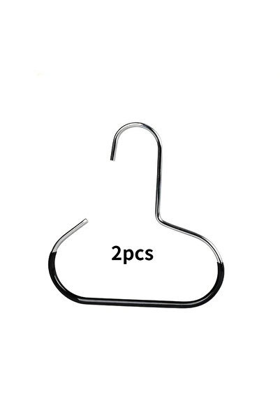 Choice 2pcs Black Storage Artifact Hook Hanger Suitable for Hats Tie Scarves ...