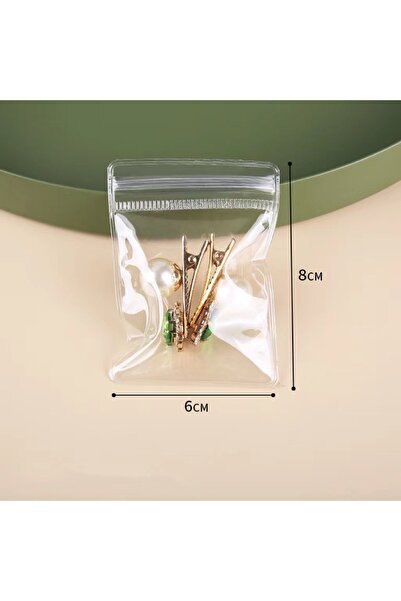Choice 50 قطعة 6x8 سم 100/50 قطعة أكياس Ziplock سميكة أكياس مجوهرات PVC شفافة...