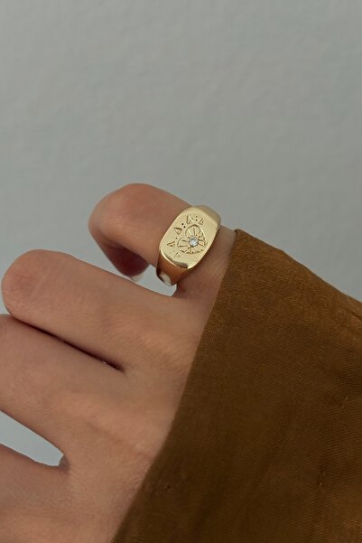 Lavian Accessories Göz Detaylı Serçe Parmak Yüzüğü