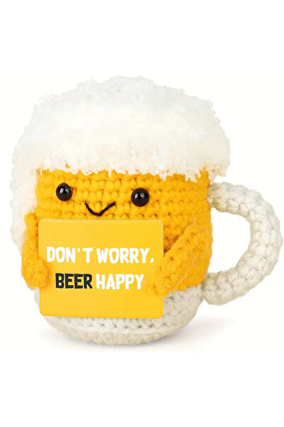 Choice 1 قطعة بيرة مضحكة إيجابية، بطاطا كروشيه لطيفة وعاطفية، هدايا مضحكة لأف...