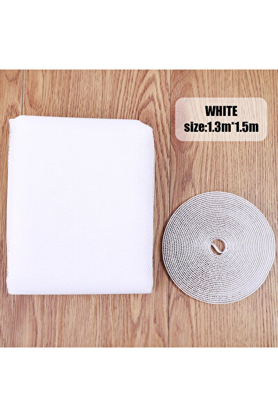 Choice 1.3 x 1.5M white 1.5*2M Anti Mosquito Window Screen Mesh Invisible Curtain for Living Room Decoratio