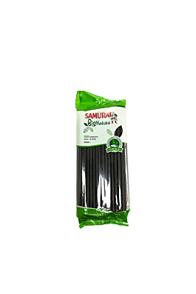 SAMURAI Set 100 paie biodegradabile, 21 cm, Negru