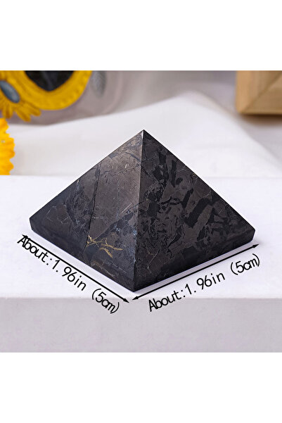 Choice 1 قطعة 5 سم 1 قطعة بلورة طبيعية من شونغيت روسي هرمي حجر خام مصقول برج ...