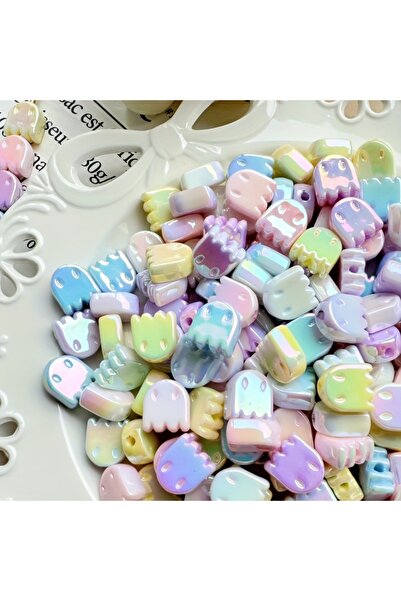 Choice Mixed Color 20pcs Acrylic Ghost Beads for DIY Jewelry Bracelets & Bead...