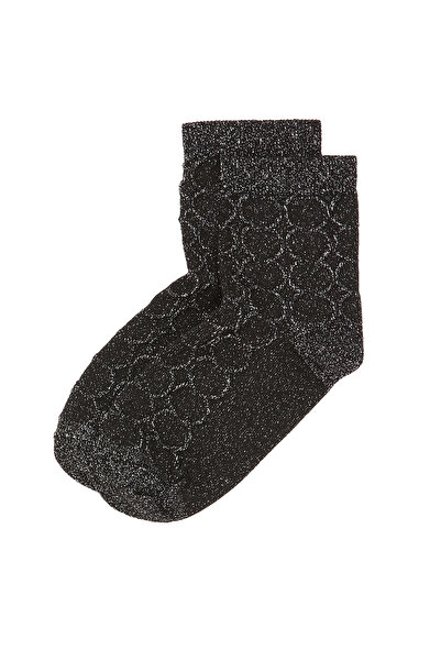 Dıvarese Siyah Kadın Çorap