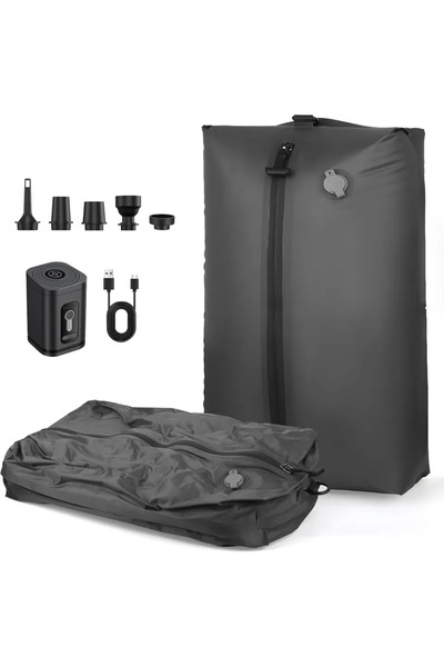 Choice 1 حقيبة 1 مضخة 17 لتر حقيبة ضغط فراغية مع مضخة هواء حقيبة أمتعة قابلة ...