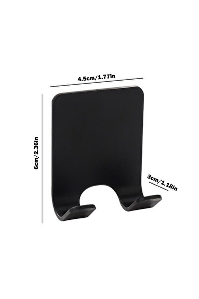 Choice حامل شفرة حلاقة لاصق أسود مثبت على الحائط للحمام لرف شماعات الدش حامل ...