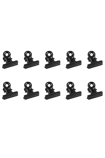 Choice4 10pcs For 10/20/30/50/100 Pcs Metal Hinge Clip, 22mm Black Bulldog Cl...