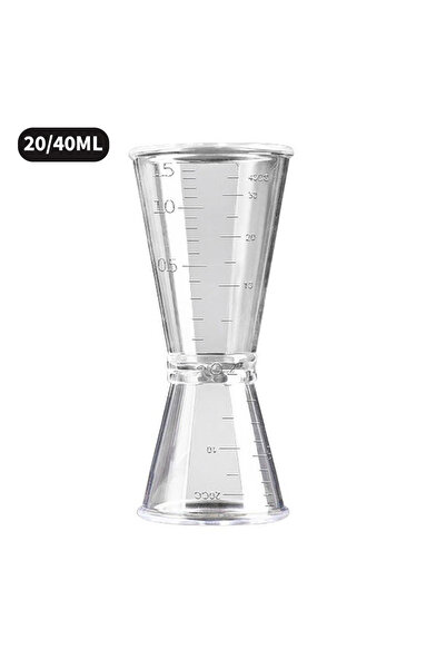 Choice1 20 40 ملر جيجر مزدوج الرأس جيجر كوكتيل بلاستيكي جيجر قياس البار 10 مل...