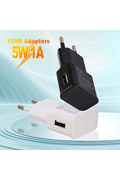 Choice 1A EU White EU 5W USB شاحن حائط مزود طاقة 5V 1A عالمي محمول للسفر متوا...