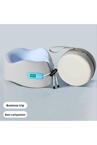 Choice 24x24x12 سم وسادة زرقاء من الإسفنج المرن على شكل حرف U لدعم الرقبة أثن...