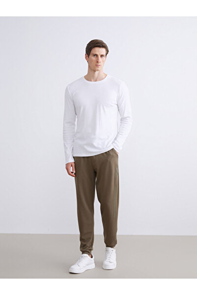 LC Waikiki Ανδρικό παντελόνι Jogger Khaki Standard Fit