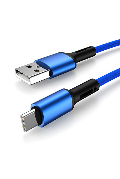Choice كابل USB من النوع C أزرق بطول 3 أمتار، شاحن سريع 3 أمبير، سلك USB C له...