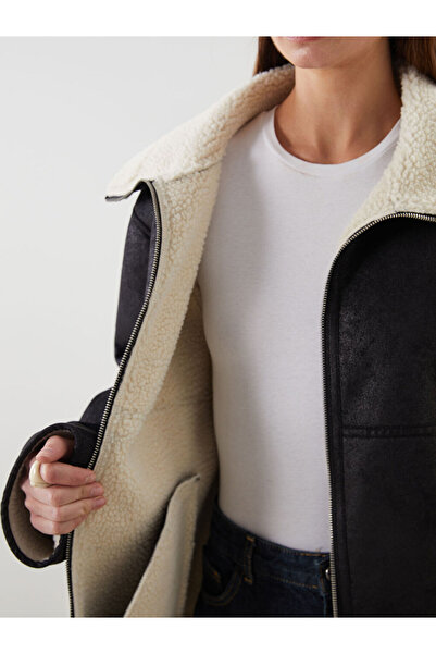 LC Waikiki Timeless Store: Timeless Recommendations | Fur Collar Women's Suede Coat