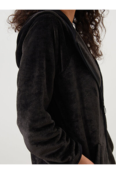 LC Waikiki Sparkling Choices from Shining Store | Hooded Plush Women's Pajama Top