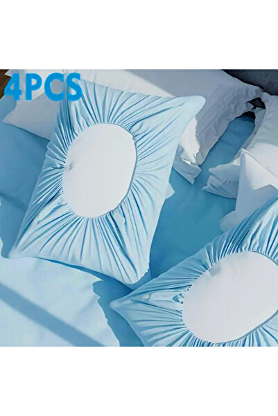 Choice blue 4pcs Disposable Pillowcase Set, Dirt-Proof & Breathable, Universal Fit for Hotel, Beauty Salon,