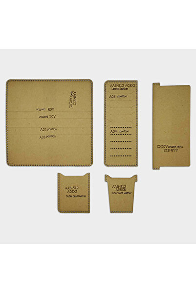 Choice ورق كرافت YOMDID 5 قطع مشبك نقود طويل صنع قالب ورق كرافت نمط محفظة DIY...