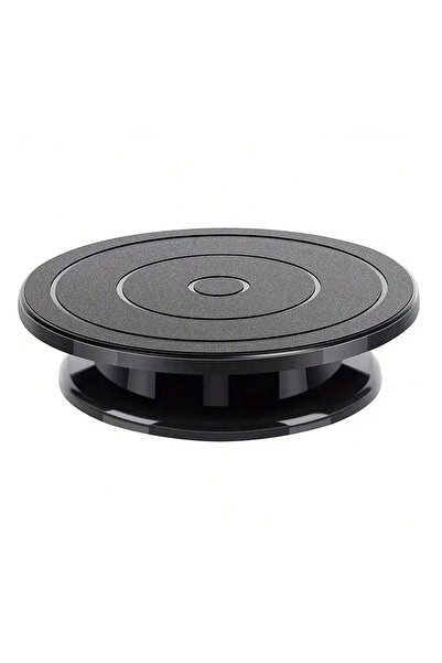 Choice 1 قطعة 11 بوصة قرص دوار للنقش عجلات قرص دوار للكعك طاولة دوارة باللون الأسود