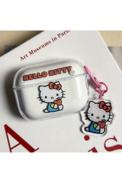 Miniso جراب سماعات شفاف بتصميم سانريو هيلو كيتي لسماعات AirPods Pro 2 اللاسلك...