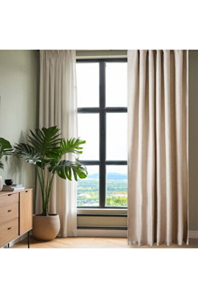 Nuvomon Ventura Background Curtain - Beige - 140X270 cm