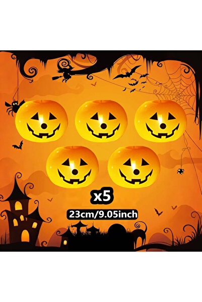 Choice 5 قطع أخرى 5/10 قطع بالونات لاتكس مضيئة LED على شكل يقطينة هالوين زينة...